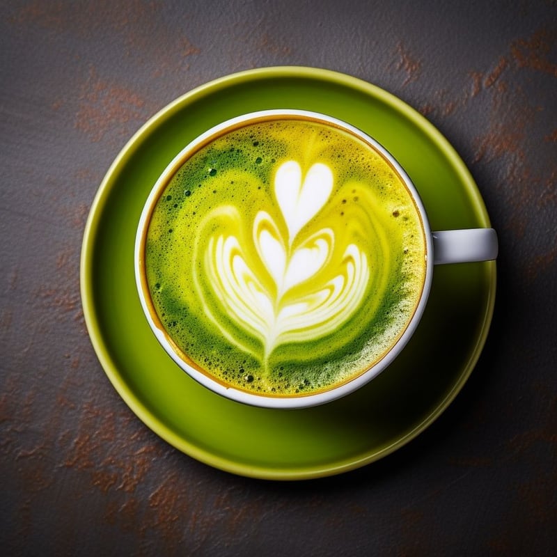 Dirty Hot Matcha Latte