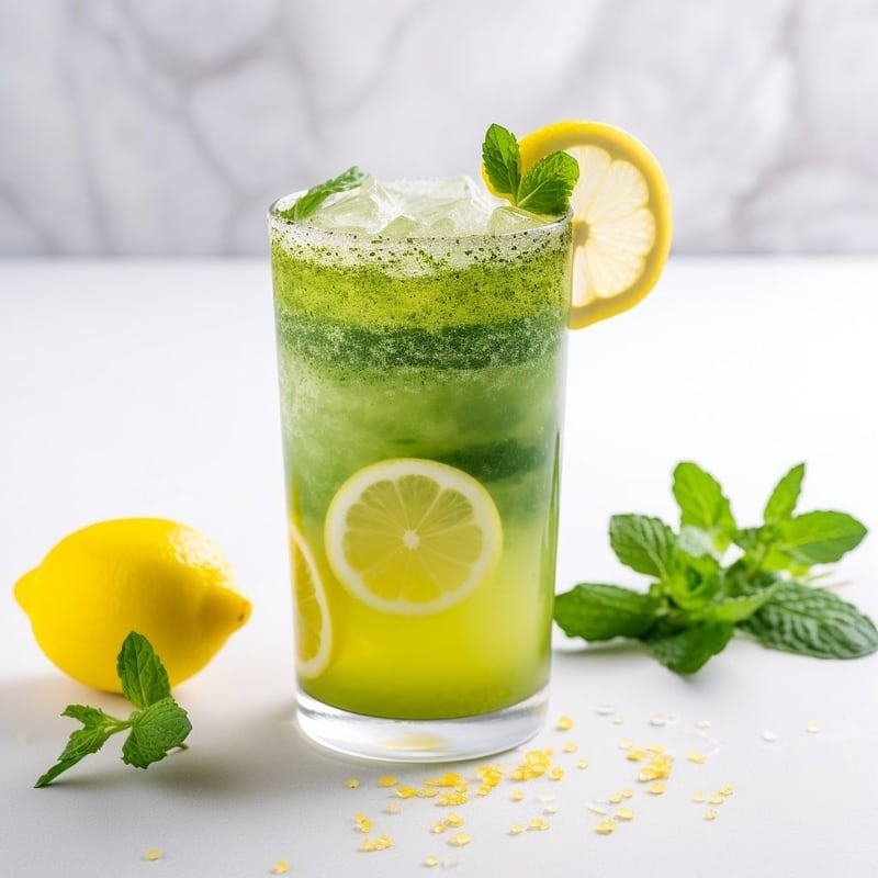 Matcha Yuzu Sparkling Lemonade