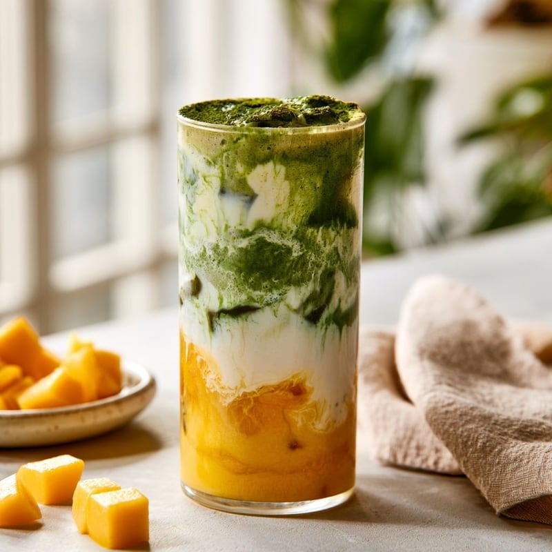 Real Mango Matcha Latte
