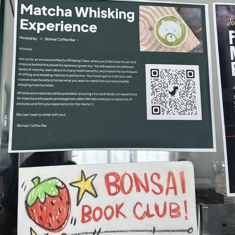 Matcha from Bonsai Coffee Bar