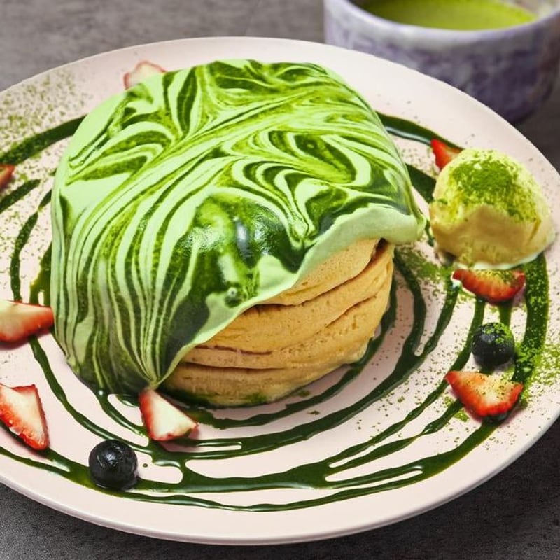 2pc Cream Matcha Pancake