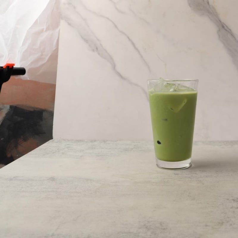 Almond Matcha Latte Iced