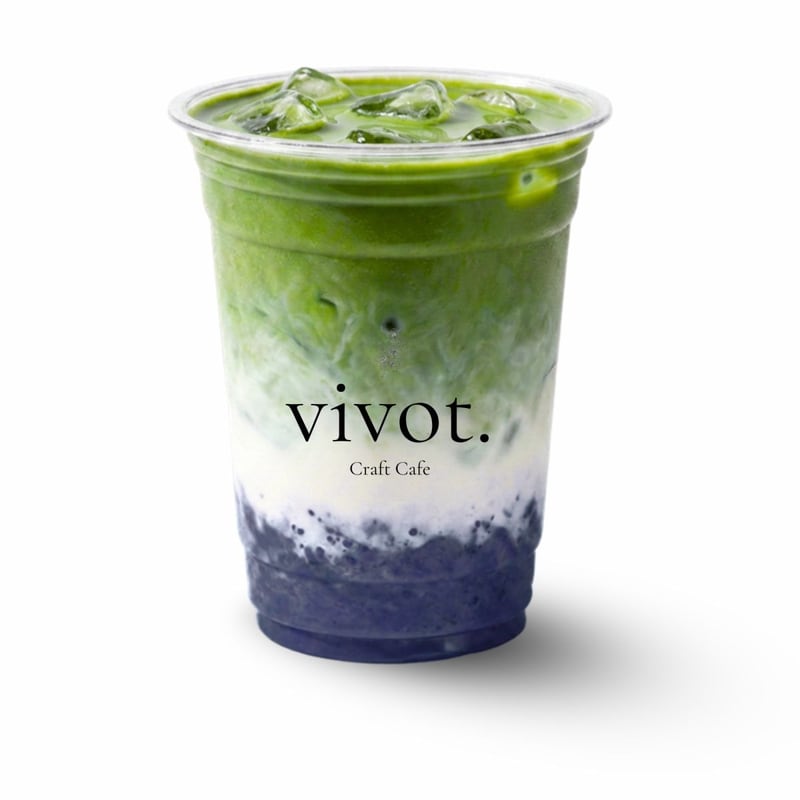 Blueberry Lavender Matcha Latte