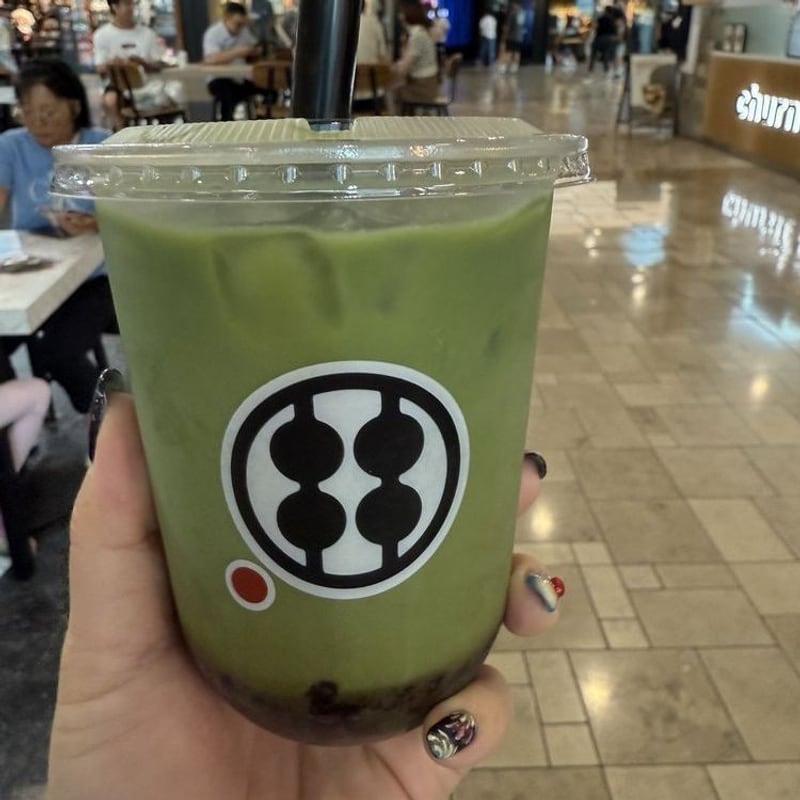 Warabimochi Matcha Latte
